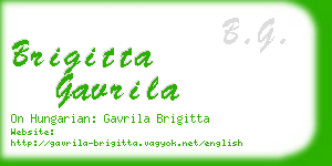brigitta gavrila business card